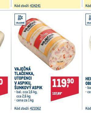 Makro Vaječná tlačenka nabídka
