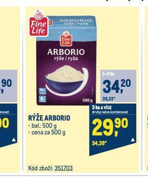 Makro Rýže arborio nabídka