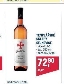 Makro Templářské sklepy čejkovice nabídka