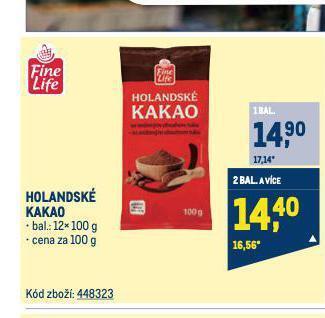 Makro Holandské kakao nabídka
