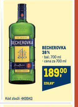 Makro Becherovka nabídka