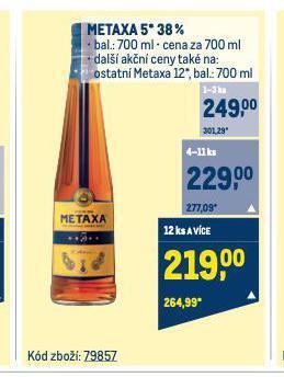Makro Metaxa 5* nabídka