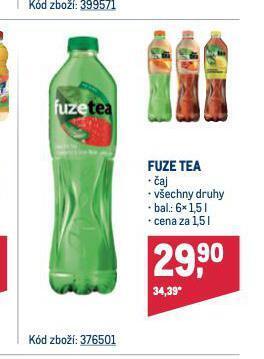 Makro Fuze tea nabídka