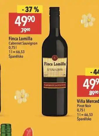 Globus Finca lomilla cabernet sauvignon nabídka