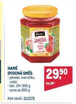 Makro Hamé ovocná směs nabídka