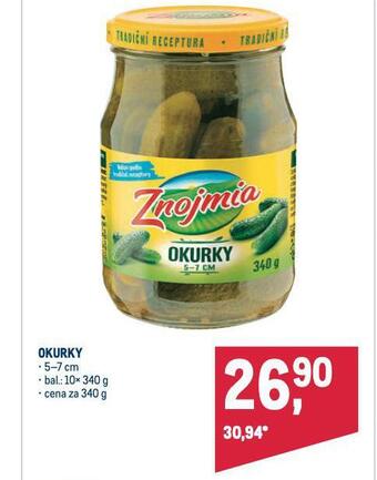 Makro Okurky nabídka
