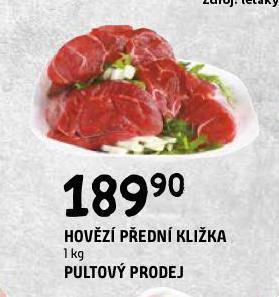 Terno Hovězí přední kližka nabídka