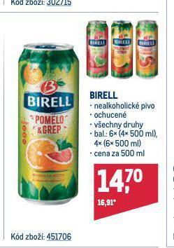 Makro Birell nealkoholické pivo nabídka