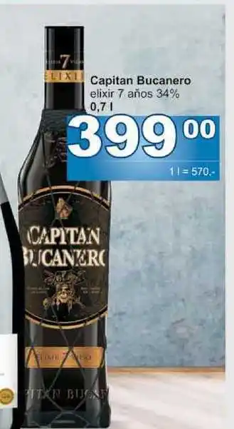 Jip Capitan bucanero elixir 7 años 34% 0,71 nabídka