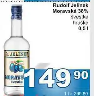 Jip Rudolf jelínek moravská 38% švestka hruška 0,5l nabídka