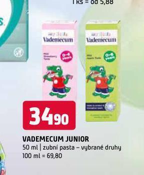 Terno Vademecum junior zubní pasta nabídka