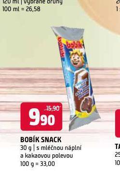Terno Bobík snack nabídka