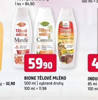 Terno Bione tělové mléko nabídka