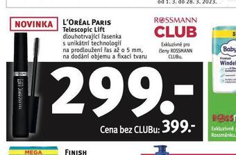 Rossmann Loreal paris řasenka nabídka