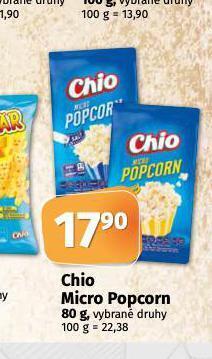 Coop Chio micro popcorn nabídka