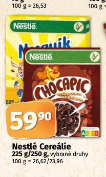 Coop Nestlé cereálie nabídka