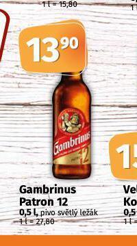 Coop Pivo gambrinus patron 12 nabídka