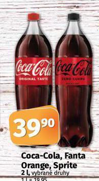 Coop Coca cola, fanta, sprite nabídka