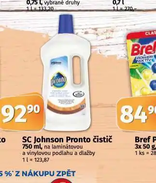 Coop Sc johnson pronto čistič nabídka
