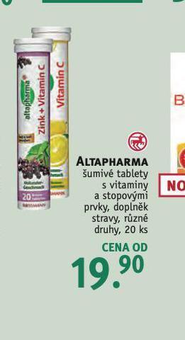 Rossmann Altapharm šumivé tablety nabídka