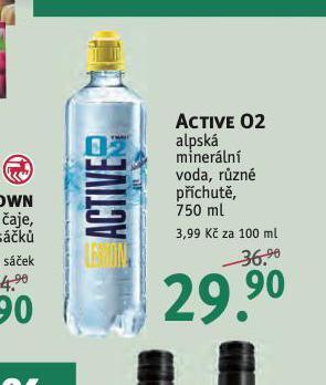 Rossmann Active o2 alpská minerální voda nabídka