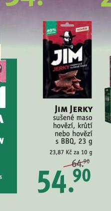 Rossmann Jim jerky sušené maso nabídka