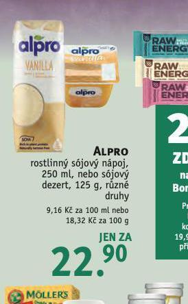 Rossmann Alpro rostlinný sójový nápoj nabídka