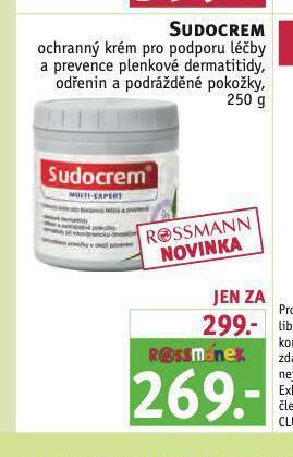 Rossmann Sudocrem ochranný krém nabídka
