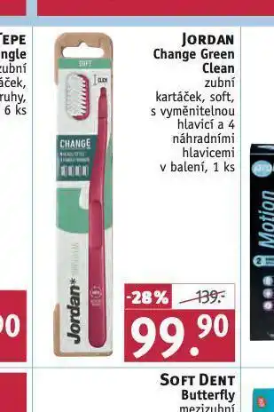 Jordan change green clean zubní kartáček