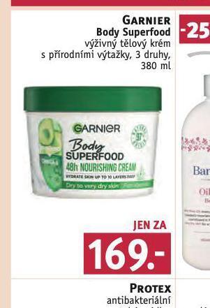Rossmann Garnier body superfood výživný tělový krém nabídka