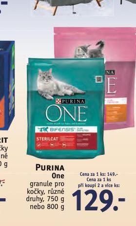 Rossmann Purina one granule pro kočky nabídka