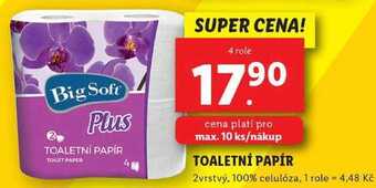 Lidl Toaletní papír, 4 role nabídka