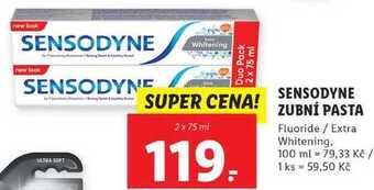Lidl Sensodyne zubní pasta, 2x 75 ml nabídka