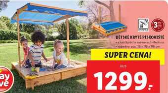 Lidl Dětské kryté pískoviště nabídka