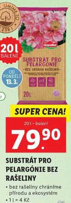 Lidl Substrát pro pelargónie bez rašeliny, 20 l nabídka