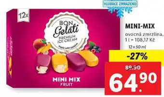 Lidl Mini-mix ovocná zmrzlina, 12x 50 ml nabídka
