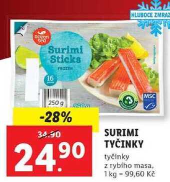 Lidl Surimi tyčinky, 250 g nabídka