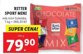 Lidl Ritter sport mini, 300 g nabídka