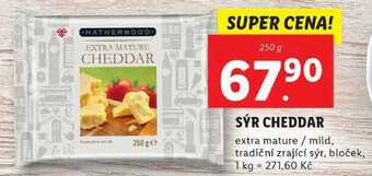 Lidl Sýr cheddar, 250 g nabídka