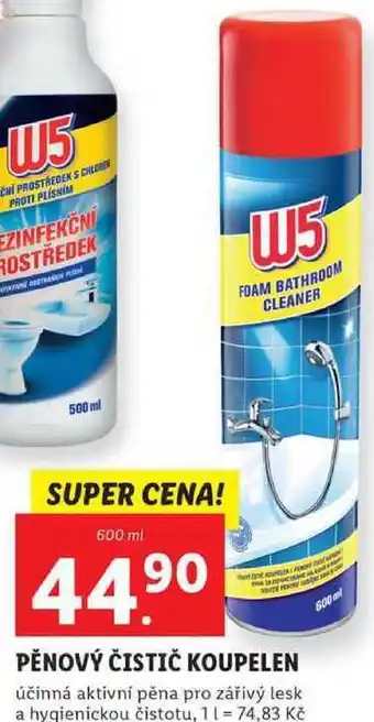Lidl Pěnový čistič koupelen, 600 ml nabídka