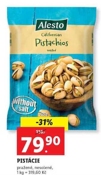 Lidl Pistácie, 250 g nabídka