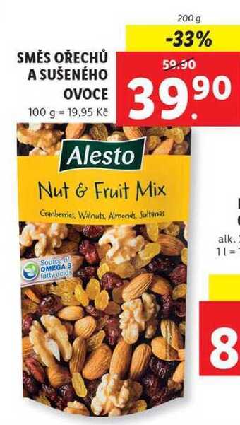 Lidl Směs ořechů a sušeného ovoce, 200 g nabídka
