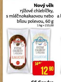 Nový věk rýžové chlebíčky