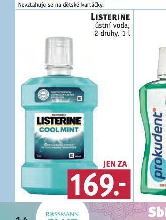 Rossmann Listerine ústní voda nabídka