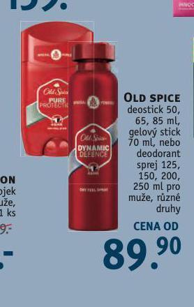 Rossmann Old spice deostick, gelový stick, deodorant nabídka
