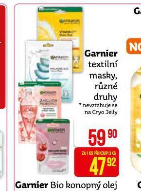 Teta Garnier textilní masky nabídka