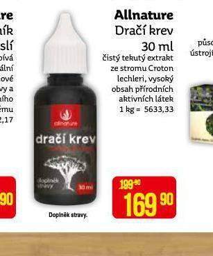 Teta Allnature dračí krev nabídka