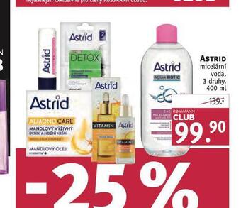 Rossmann Astrid micelární voda nabídka