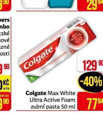 Teta Colgate max white zubní pasta nabídka