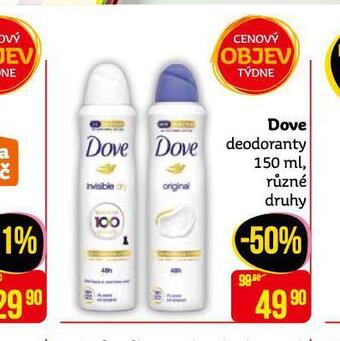 Teta Dove deodorant nabídka